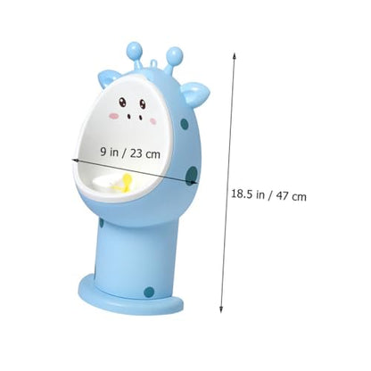 Height Boys Urinal Potty for Toilet Training Portable Cartoon Design with Suspension Hook and Splash-Proof Design Durable PP Material for Boys Training Urinal