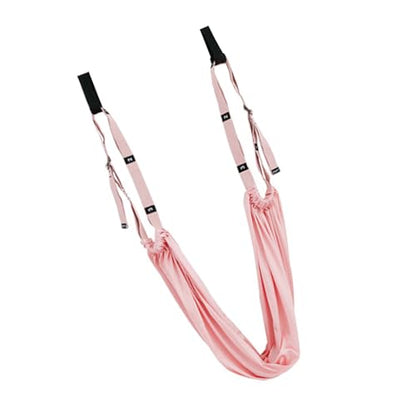 Keenso Door Leg Stretcher, Polyester Cotton Leg Stretching Strap with Door Loops, Elastic Stretch Band for Lower Back Training Handstand Practice Home Gym Dancers - color: Pink