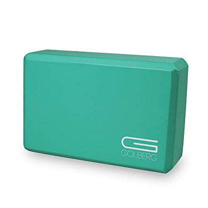 Golberg Foam Yoga Block – For Fitness, High Intensity Support and Improving Strength or Flexibility Pink/Green/Dark Green/Purple/Blue – 1/2/4 Pack - color: 1 Pack - Dark Green