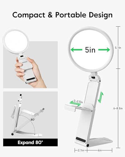 Computer Lighting for Video conferencing with Flexible Clip, 50 Modes - color: White 1 PSC