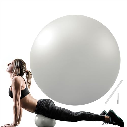 PL-0003 Soft Exercise Ball, Anti-Burst Yoga Ball Chair Supports 2200lbs PL-0003 - color: Gray