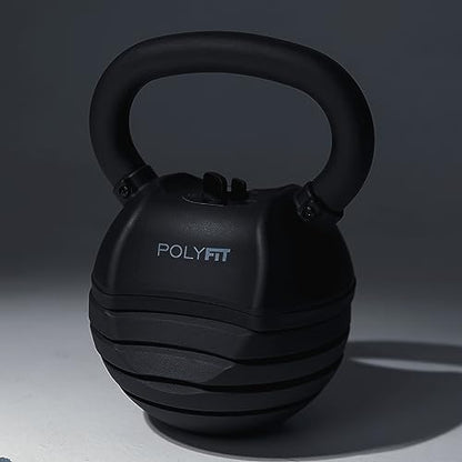Polyfit Adjustable Kettlebell Set | 30/40/50 lbs | Kettlebell Weights for Home Gym