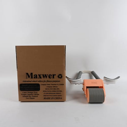 Maxwer Ab Roller Wheel with Elbow Support, Dual Wheel Ab Machine for Training Strengthening, Abs Exercise Roller for Women Men Beginners