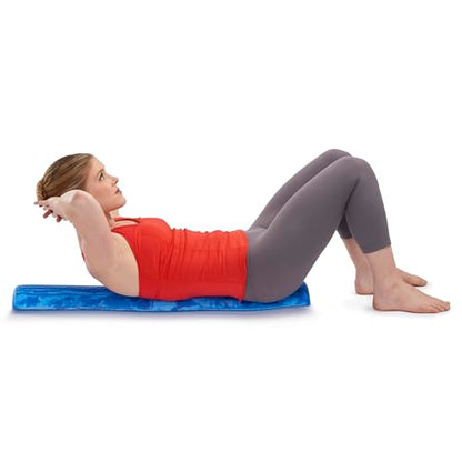 OPTP PRO-Roller Soft Density Foam Roller – Low Density Soft Foam Roller for Physical Therapy, Pilates, Yoga Foam Roll Exercises, and Muscle Recovery - Blue 36" x 6" x 3" Half-Round - color: Blue 36" X 6" X 3" Half-round