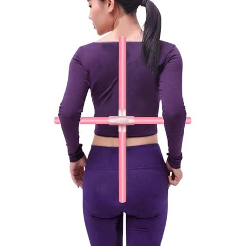 Yoga Sticks,posture Correction Equipment Sports Back Open Shoulder Body Shaping Stretching Tool Wooden Sticks for Young People and Adults (Medium)