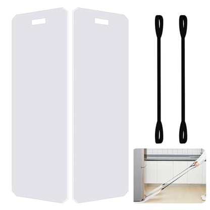 Heavy Duty Furniture Sliders for Appliance Moving - 660LB Capacity, Non-Scratch Pads for Carpet, Tile & Hardwood Floors, Includes Pull Strap (8"x48", 2-Pack)