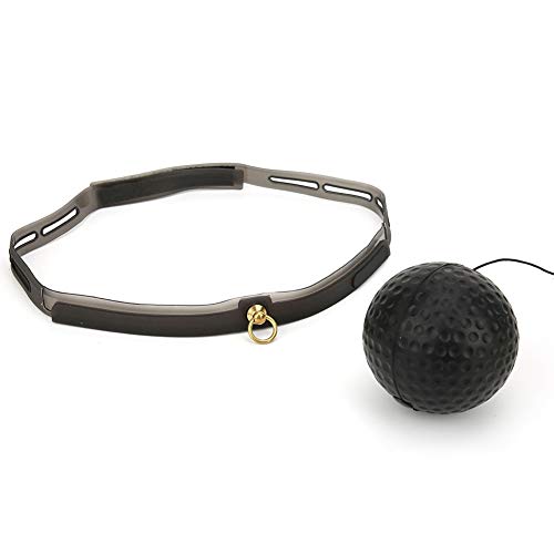 HURRISE Boxing Reflex Ball with Headband, Fight Ball React Training Equipment, Improve Hand Eye Coordination and Punching Speed, Includes 4 Spare Strings