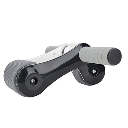 2 Wheels Ab Roller Wheel, Abdominal Muscle Exerciser, Dual - Wheel Core Trainer with Knee Pad for Home Gym, Stable Aluminum Alloy Frame, Foldable Design for Full - Body