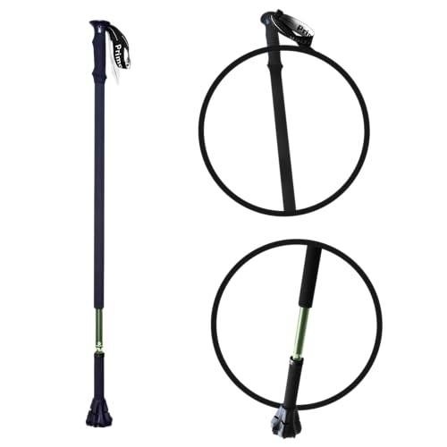 Dynamo Prime Walking Stick for Seniors - Adjustable Walking Cane for Men and Women with Balance Issues - Lightweight & Sturdy All-Terrain Support for Posture & Stability