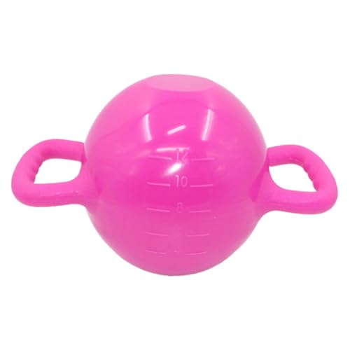 Water Filled Kettlebell Adjustable Weight with Double Handle for Home Fitness, Yoga, and Strength Training - color: Pink