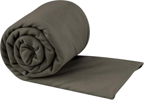 Sea to Summit Portable Pocket Towel for Camping, Gym, and Travel - color: Beluga, style: Large