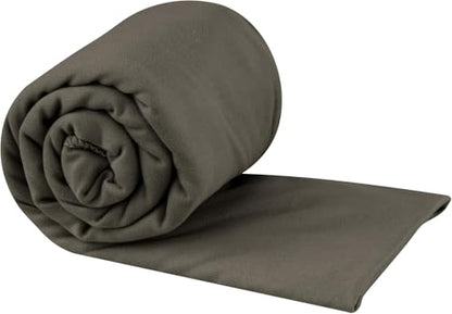 Sea to Summit Portable Pocket Towel for Camping, Gym, and Travel - color: Beluga, style: Large