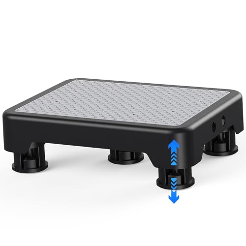 SPACELEAD Mobility Step Stool for Adults & Seniors, Anti-Slip Bathroom Step Stool, Portable Stair Assist Indoor/Outdoor, Platform Step for Kitchen, Office, and Bedroom, 600lbs Capacity, Black-Gray - color: Black-gray