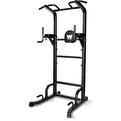 BARWING Pull Up Bar Station, Power Tower, Dip Station with 3D Backrest, Multi-Function Strength Training Stand Rack, Adjustable Height Dip Bar for Home Gym Workout Stand Fitness Exercise Equipment