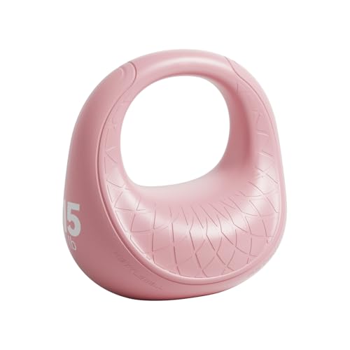 Soft Kettlebell, Kettlebells Anti-Slip Grip with Cushioned Impact-Resistant Base, Strength Training Kettlebells Sets for Home Workouts, Kettlebell for Women/Men/Beginners (6LB/10LB/15LB) - color: Pink, size: 15.0 Pounds