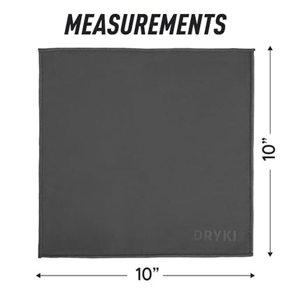 Sweat Absorbing Handkerchiefs - The Original Pocket-Sized Sweat Towels - Quick-Dry Microfiber Sweat Rags for Face, Hands, & Body - Men & Women - Gym, Sports, and Work (Greyscale: 5 Pack)