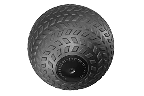 POWERT Slam Ball Weighted Ball Core Muscle Cardio Workout |Easy to Grip Tread & Heavy Duty Durable Rubber Shell - style: F--20 lbs