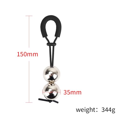 Men's Black Hanging Weight Training Equipment, Swing Exercise, Manual Size Adjustment, Manual Size Adjustment-USLSA008C (Black-1 Ball+2 Ball+3 Ball, Ball Size:35mm) - color: Black-1 Ball+2 Ball+3 Ball, size: Ball size:35mm