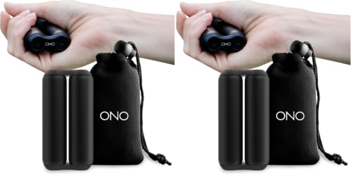 ONO Roller - Handheld Fidget Toy for Adults | Help Relieve Stress, Anxiety, Tension | Promotes Focus, Clarity | Compact, Portable Design (Black, Full Size - Aluminum) (Pack of 2) - size: Full Size (Pack of 2), style: Aluminum - Black