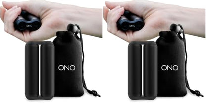 ONO Roller - Handheld Fidget Toy for Adults | Help Relieve Stress, Anxiety, Tension | Promotes Focus, Clarity | Compact, Portable Design (Black, Full Size - Aluminum) (Pack of 2) - size: Full Size (Pack of 2), style: Aluminum - Black