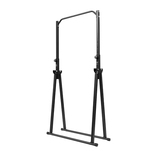 Foldable Pull Up Bar Free Standing, Multi-function Power Tower Dip Bar, Adjustable Height Home Gym Strength Training Equipment,440.92 LBS Weight Capacity,Easy to assemble,for Home Outdoor