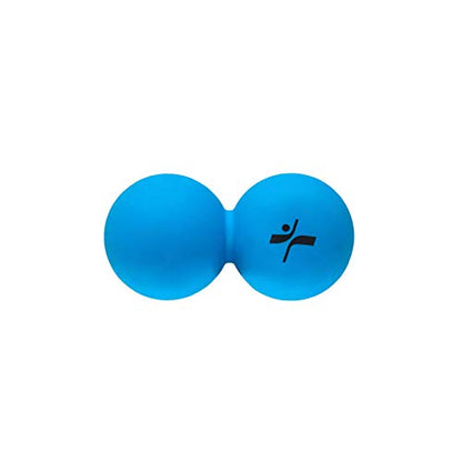 FLX® Infinity Ball | Portable Durable 6cm x 12cm Silicone Fused Massage Balls for Trigger Points to Alleviate Pain, Provide Relief for Sore Muscles & Joints, Restore Mobility, Lower Stress (Blue)