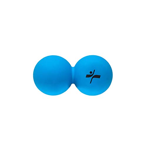 FLX® Infinity Ball | Portable Durable 6cm x 12cm Silicone Fused Massage Balls for Trigger Points to Alleviate Pain, Provide Relief for Sore Muscles & Joints, Restore Mobility, Lower Stress (Blue)