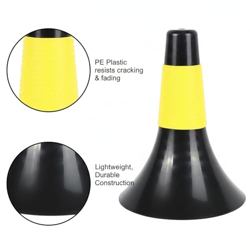 Sports Training Cones PE Plastic Agility Markers for Court and Field Drills 13.8 Inch (1 PC)