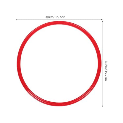 Kisangel 10pcs Plastic Agility Training Rings for Soccer Speed and Coordination Practice, Sports Toss Hoops for Outdoor Backyard Fitness
