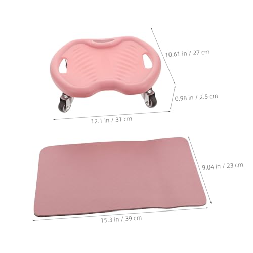Kisangel Ab Roller with Knee Pad Wheel Abdominal Exercise Equipment for Core Strengthening Quiet Operation for Home Use Enhanced Stability for Beginners Advanced Users