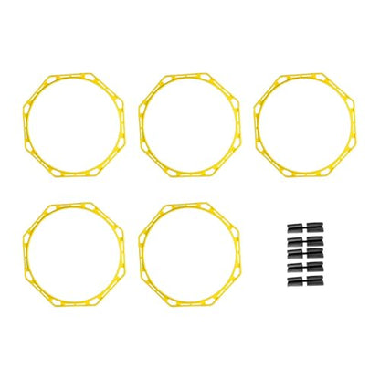predolo 5 Pieces Agility Training Rings Portable Basketball Football Workout Equipment Exercise Rings Lightweight Engineering PP Material Suitable for Sports