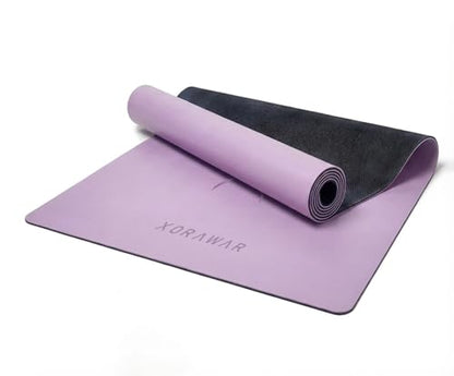 Natural Rubber Workout Mat with Bag | Thick Rubber mat 4.5 mm | Non Slip Yoga Mat Non Slip| Gym Mats for Home Gym Floor Mat, Home Exercise Mats for Home Workout Accessories, Fitness Mat, Workout Mats for Home Gym, Yoga Matt, Stretching Mat, Thick Exercise