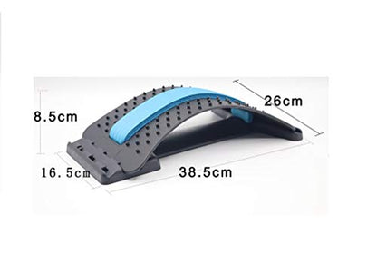 Back Massage Stretcher Lumbar Traction Device for Back Pain Relief & Muscle Tension Relaxation,Orthopedic Back Stretching Device, Acupuncture Massage Kyphosis Correction Pad (Purple)
