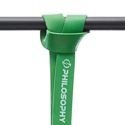 Philosophy Gym Pull Up Assist Band - Resistance Power Loop Exercise Band - style: 1-3/4" (120-175 lbs) - Green