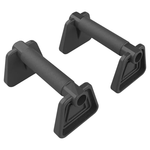 Push Up Bar Pushup Handles 1Pair Street Fitness Push Up Bar Thickened Handle PP Flatland Push-up Rack Pectoralis Major Stable Planche - color: Black
