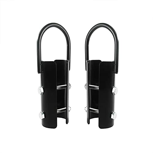 1½" Climbing Rope Clamp, 2 Sets 1.5” Battle Rope Attachment Hook Accessories, Rope Clasp for Rope Climb, Climbing Training Garage Home Gym Workout Fitness Strength Training