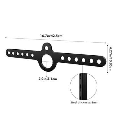 LAT Pull Down Double to Single D Handle Spreader T Bar Cable Row Attachments Landmine Adapter for Belt Squat Rack,Exercise Pulley System Adaptor Plate Cable Machine Crossover for Home Gym