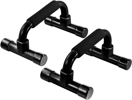Push Up Bar Strength Training - Home Gym Exercise Equipment Push-up Stands with Cushioned Foam Grip Handles Non-Slip Sturdy Structure - Floor Workouts Fitness Calisthenics for Men Women
