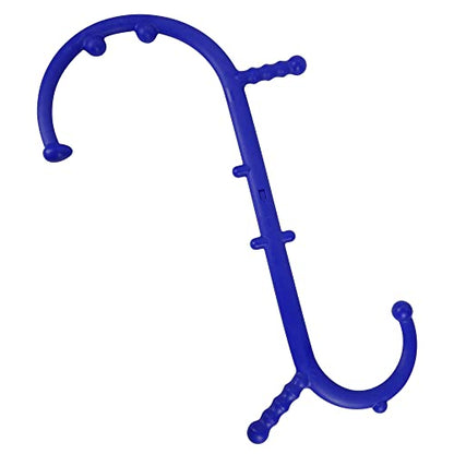Massage Trigger Point Cane, Body Deep Tissue, Handheld Back, Neck, Shoulder, Leg and Feet Massager Rod, Muscle Release Tool Self Massage Hook Cane Gifts for Women & Men, Blue - color: Blue