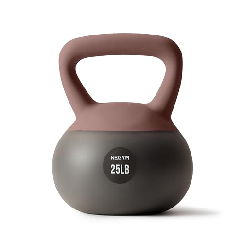 WeGym Soft Kettlebells and Kettlebell Sets for Home Strength Training - color: Pink, style: 25LB