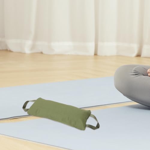 Canvas Exercise Sandbag for Fitness and Yoga Training, Empty Weight Sand Holding Bag, Military Green, Suitable for Strength and Leg Workout