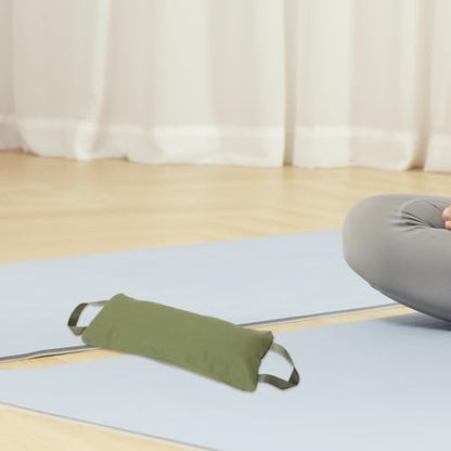 Canvas Exercise Sandbag for Fitness and Yoga Training, Empty Weight Sand Holding Bag, Military Green, Suitable for Strength and Leg Workout