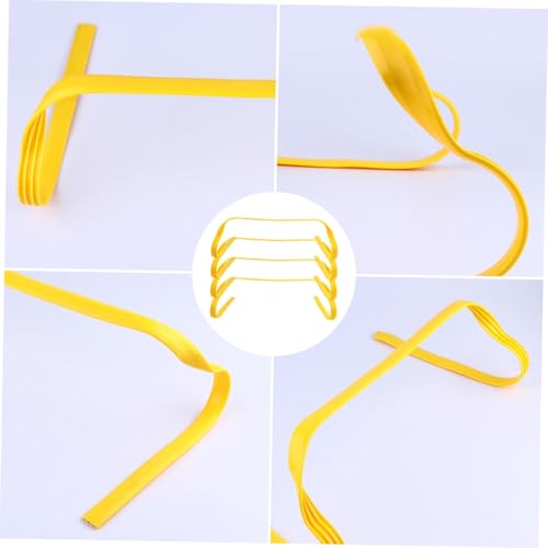 UKCOCO 4Pcs Agility Hurdles for Outdoor Training Durable Pe Speed Training Equipment for Adults Jumping Flexibility and Coordination for Soccer Fitness Workouts