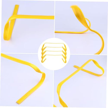 UKCOCO 4Pcs Agility Hurdles for Outdoor Training Durable Pe Speed Training Equipment for Adults Jumping Flexibility and Coordination for Soccer Fitness Workouts