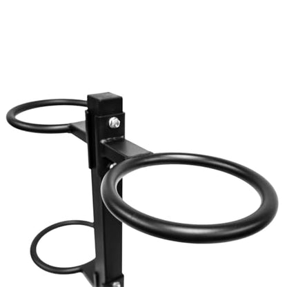 Gronk Fitness Wall Ball Rack | Heavy Duty Steel Vertical Ball Storage Rack | Holds 8 Wall Balls, Slam Balls & Soft Medicine Balls | Compact Gym Ball Holder Stand
