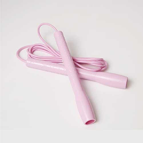 Skipping Jump Rope for Fitness Workout - Light Weight, Adjustable, Tangle Free, Excellent line control for Cardio Boxing, CrossFit, Training Exercise All Ages and Gender ( Special Luxury, KA-220, Made in Korea) - color: Spring Pink
