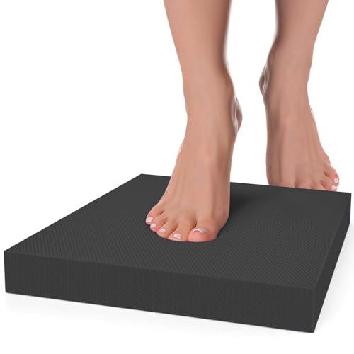 Balance Pad- Foam Balance Pad for Workout, Non-Slip & Water-Resistant Stability Trainer Mat, Soft TPE Exercise Foam Mat for Rehabilitation Stability,Physical Therapy,Fitness,Yoga (15.7" * 13" * 2")