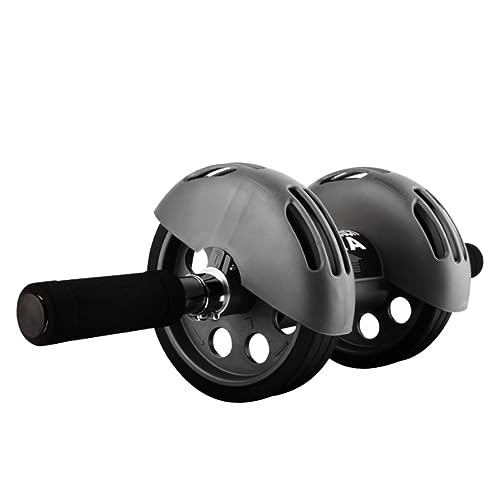 VICASKY Automatic Rebound Dual Wheel Ab Roller with Non Slip Handles and Kneeling Pad Core Trainer for Home Gym Fitness Low Noise Smooth Exercise Wheel for Abs Arms and Back Workout