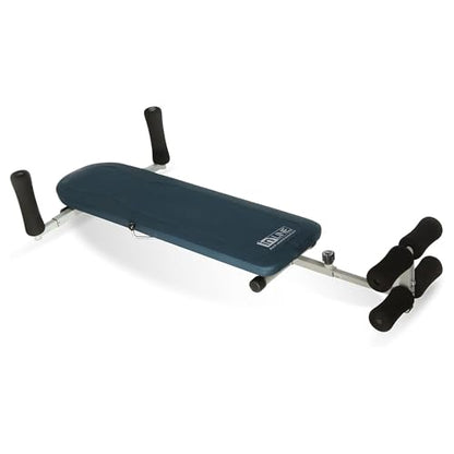 Stamina Products InLine Back Stretch Bench System, Decompress Spine and Joints for Inversion Traction Therapy, Blue Gray | Up to 250 lbs Weight Capacity; No Inversion Decompression fitness equipment