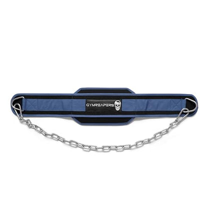 Gymreapers Dip Belt With Chain For Weightlifting, Pull Ups, Dips - Heavy Duty Steel Chain For Added Weight Training